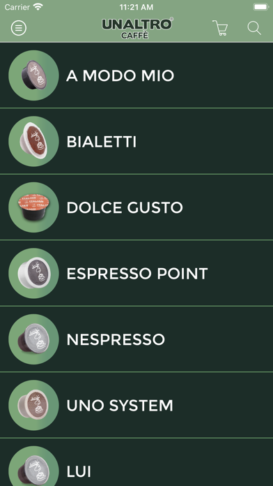 UNALTRO Caffè Screenshot