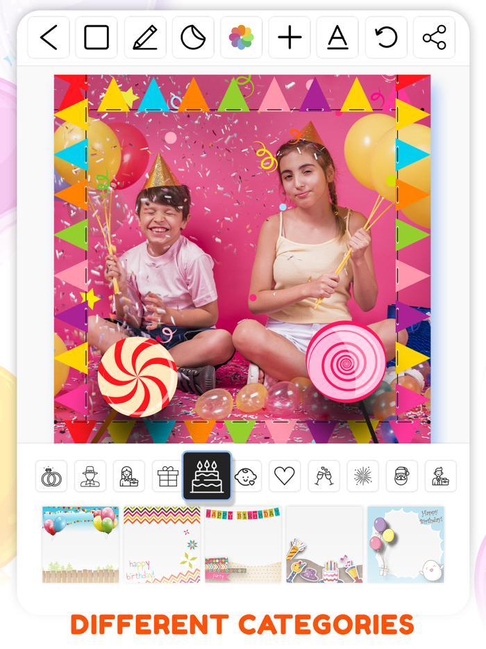 Birthday Frames Collection.