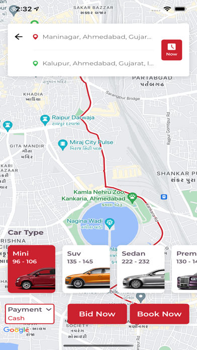 City Taxi Application Screenshot