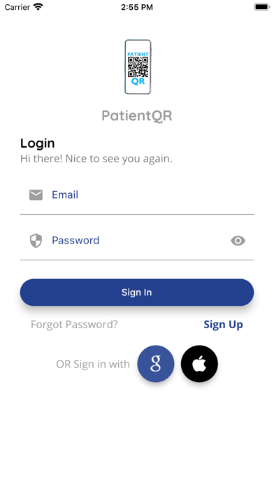 PatientQR Screenshot