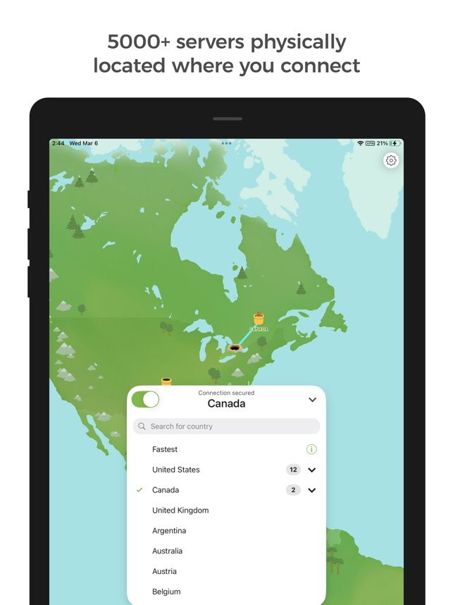 ‎TunnelBear: Secure VPN & Wifi Screenshot
