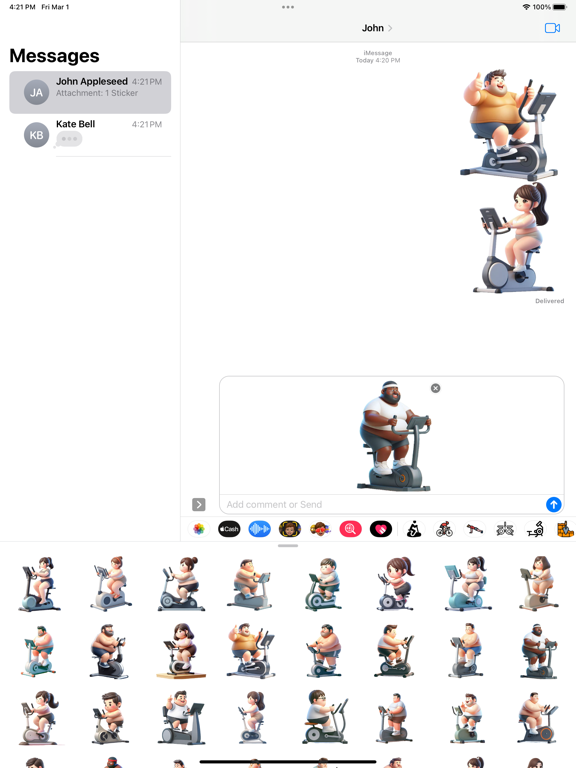 Screenshot #6 pour Stationary Bike Stickers