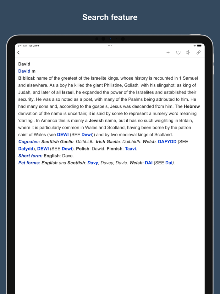 First Name Dictionary