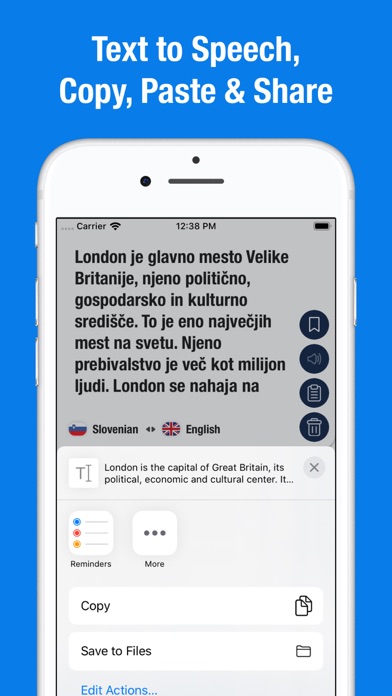 English Slovenian Translator Screenshot