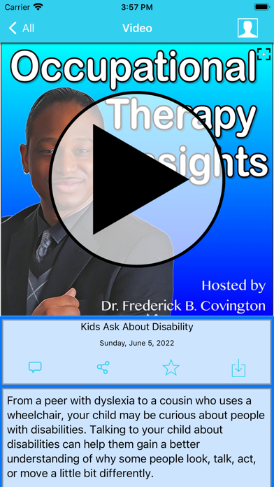 Occupational Therapy Insights iPhone screenshot 4 - Health & Fitness app