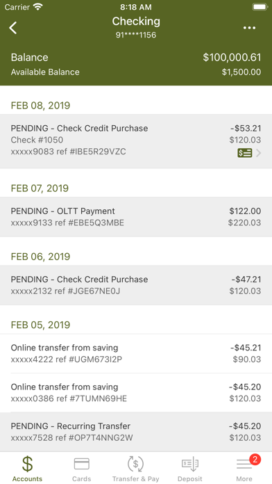 First FarmBank Mobile Screenshot