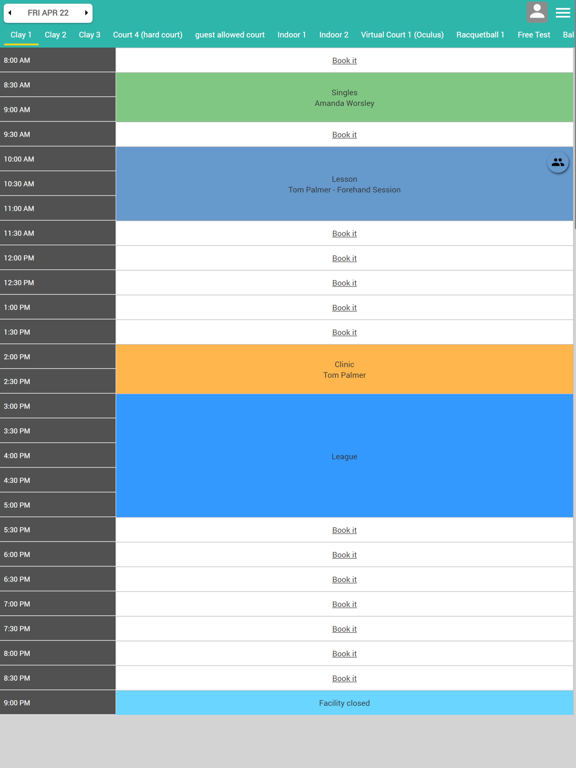 Lakewood Tennis Club iPad screenshot 5 - Sports app