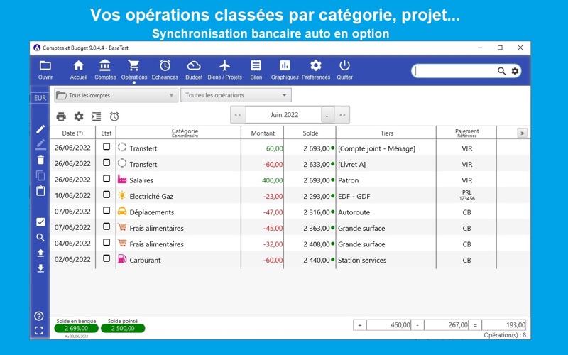 Screenshot #2 pour Comptes et Budget