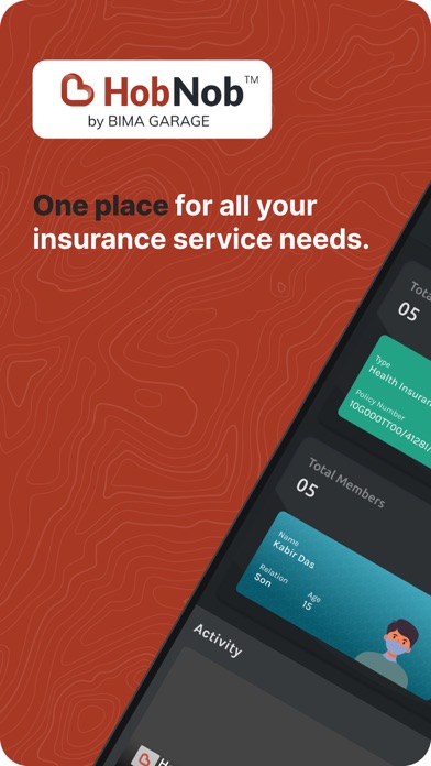 HobNob - Insurance Claims Screenshot