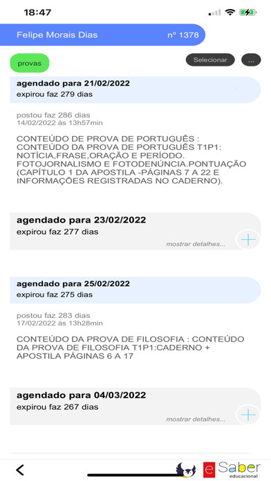 eSaber Educacional Screenshot