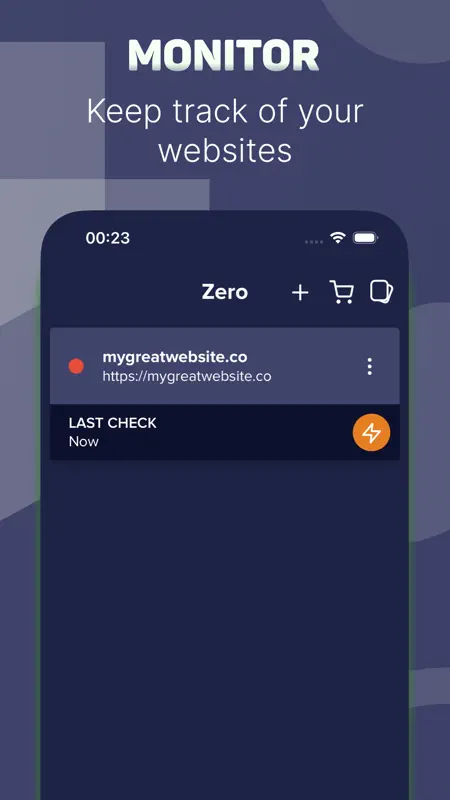 Zero - Check Website Status screenshot 1 of 3