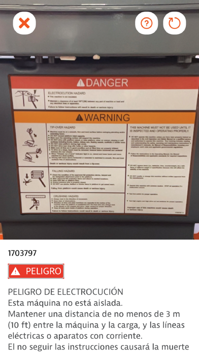 JLG AR Screenshot