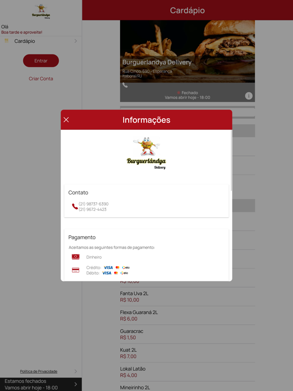 Screenshot #5 pour Burguerlândya Delivery