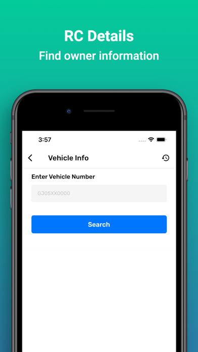 RTO Vehicles details Screenshot