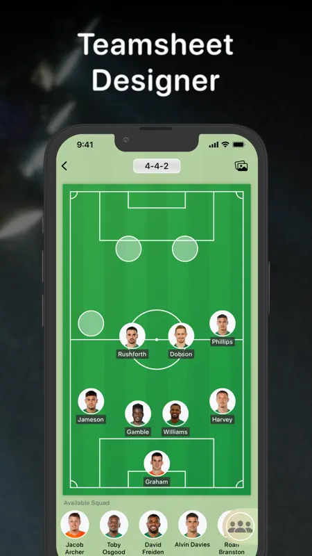 Teamsheet - Football Line Up screenshot 2 of 7