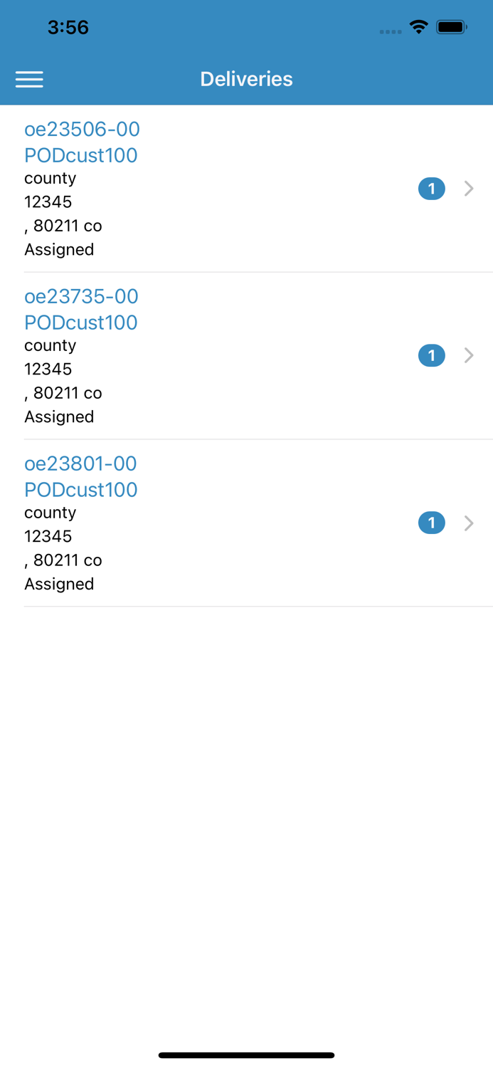 Infor Proof of Delivery Driver