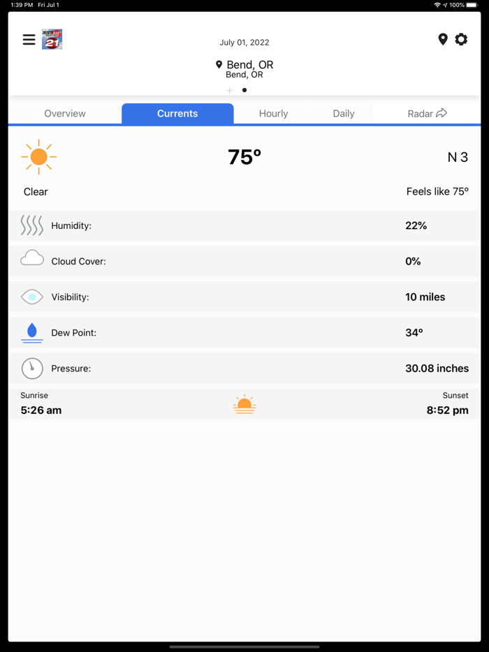 KTVZ Local Alert Weather App