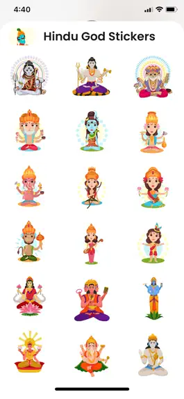 Game screenshot Hindu God Stickers apk