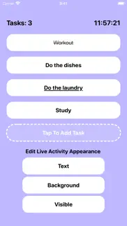 tasks - create live activities iphone screenshot 3