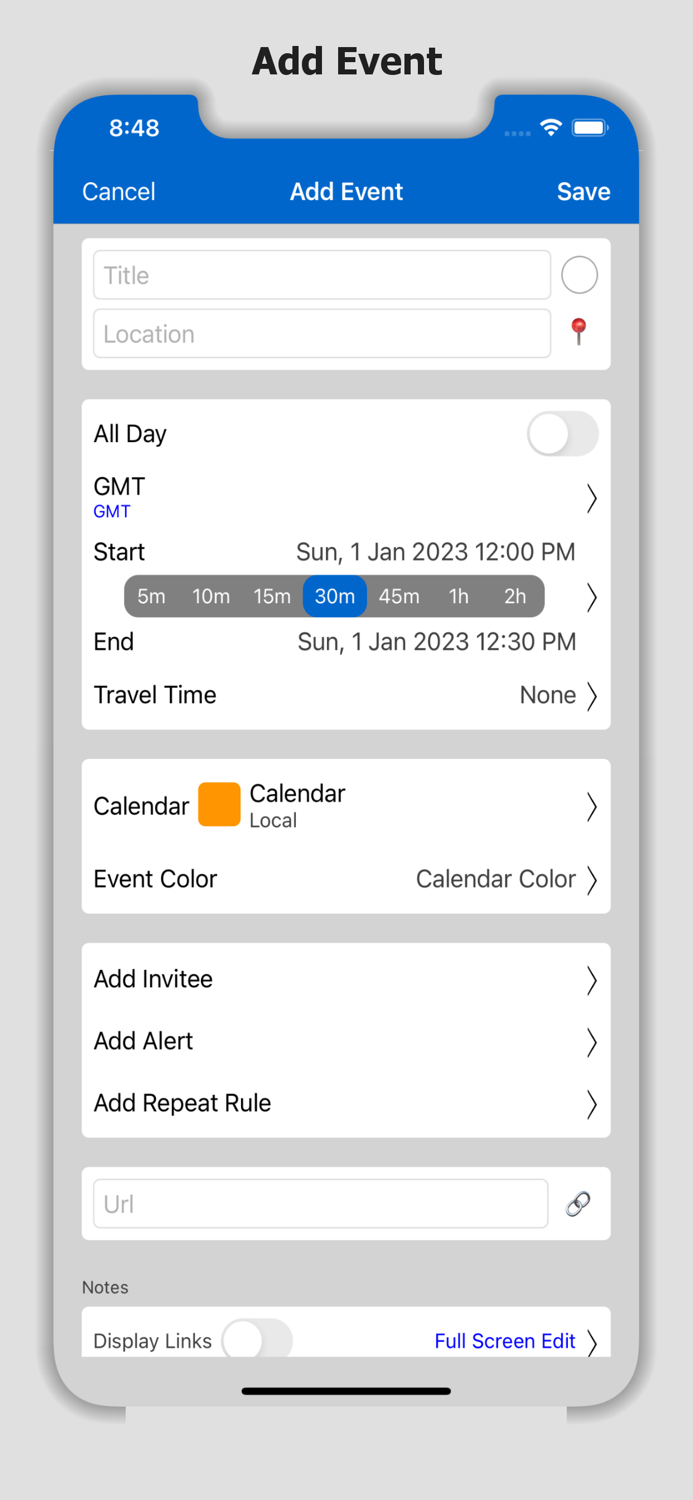 Calendar Widget and Planner