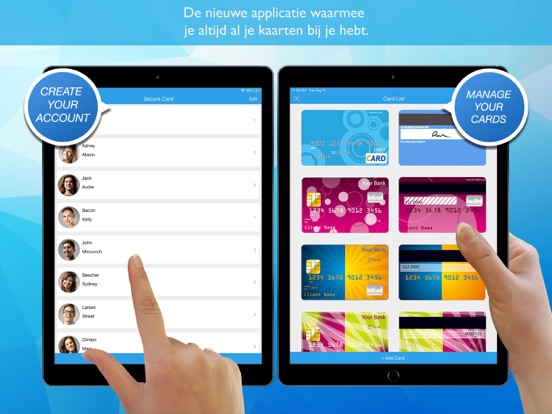 Secure Card Pro iPad app afbeelding 1