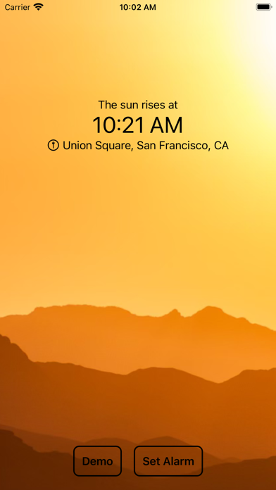 The Sunrise Alarm Screenshot