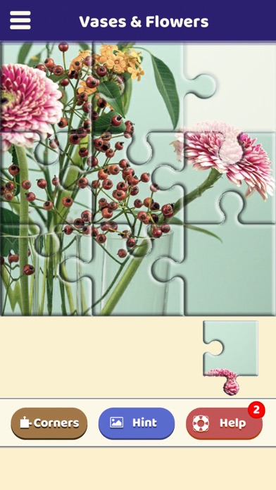 Vases & Flowers Puzzle Screenshot