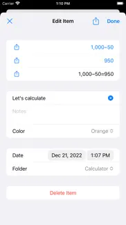 calculator widget - calc notes iphone capturas de pantalla 4