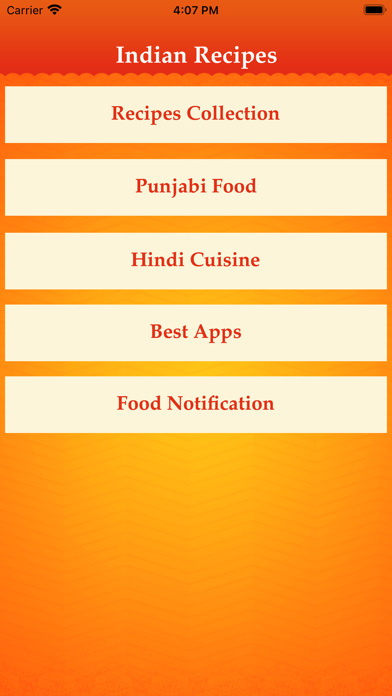 Indian Recipes Delicious Food Screenshot