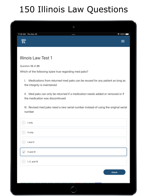Screenshot #6 pour MPJE Illinois Test Prep