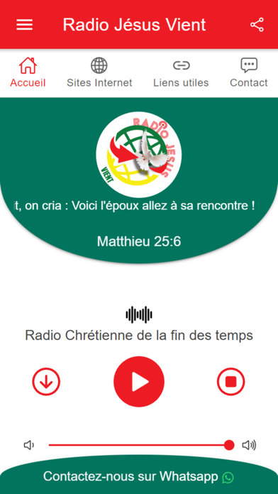 Radio Jésus Vient Screenshot 1 - AppWisp.com
