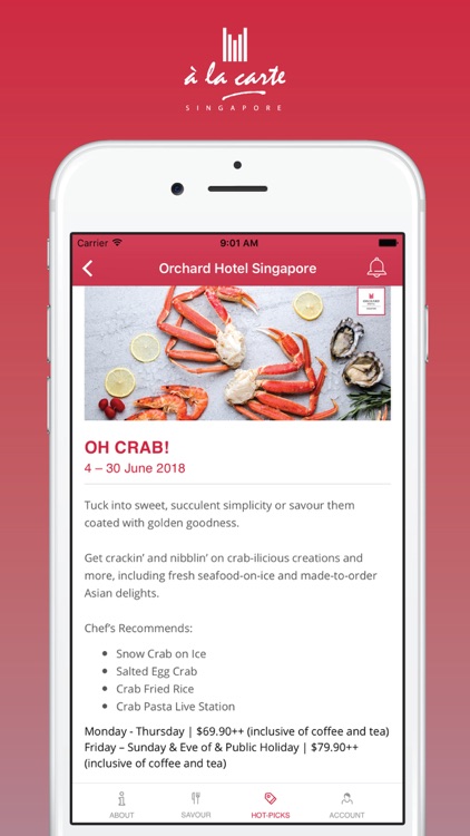 à la carte Singapore