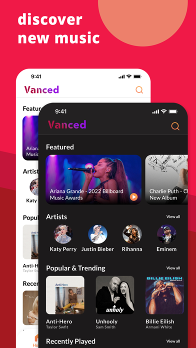 Vanced : Video, Music Screenshot