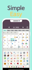 Sticker Calendar: EmojiPlanner screenshot #2 for iPhone