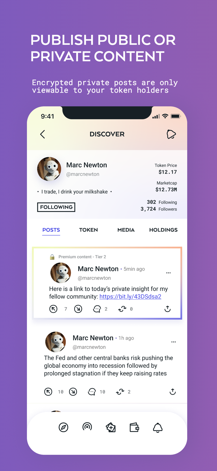 Solcial crypto social network