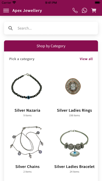 Apex Jewellery Screenshot