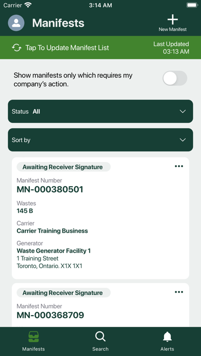 RPRA HazTrack Screenshot