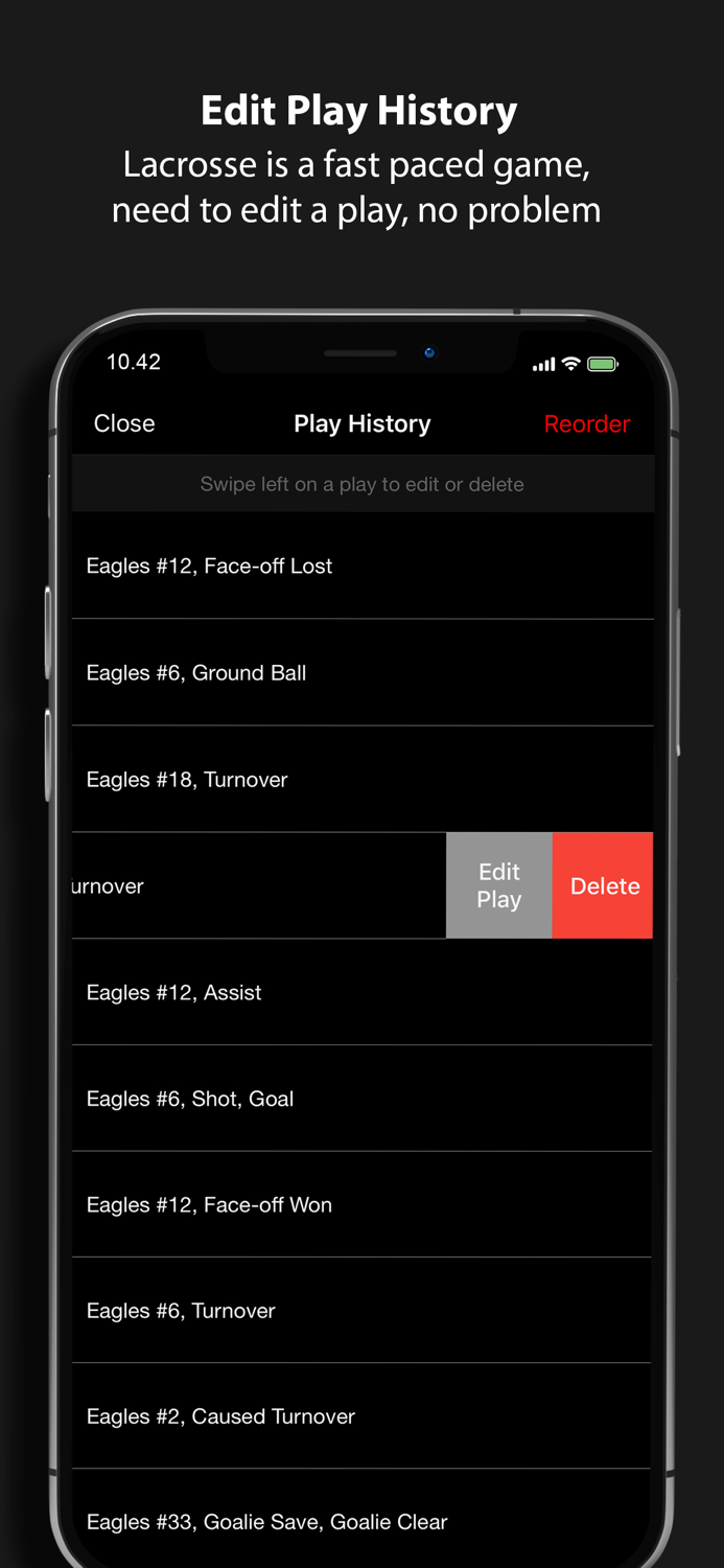 LaxTrak - Lacrosse Game Stats