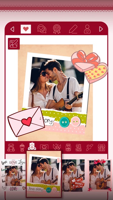 Romantic Love Photos Editor Screenshot