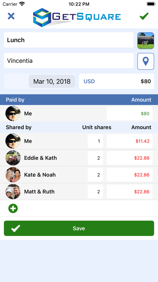 #2. Get Square. Shared expenses. (iOS) 由: David Gibb