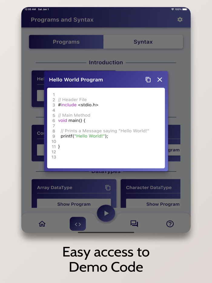 C Tutorial - Simplified