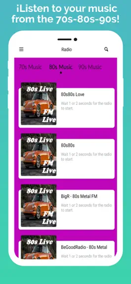 Game screenshot 80’s music Live apk