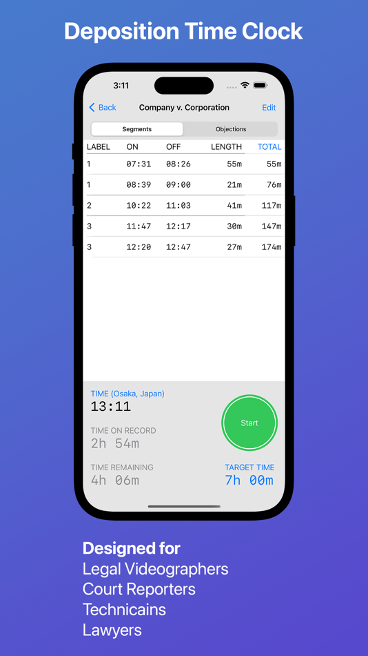 #1. Deposition Time Clock (iOS) 由: Ipso In Facto Limited