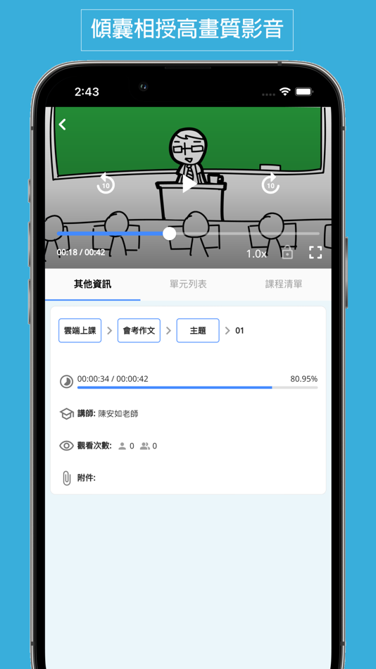 #4. 藍眼知識學院 (iOS) 由: Lan Yan Technology Corp.