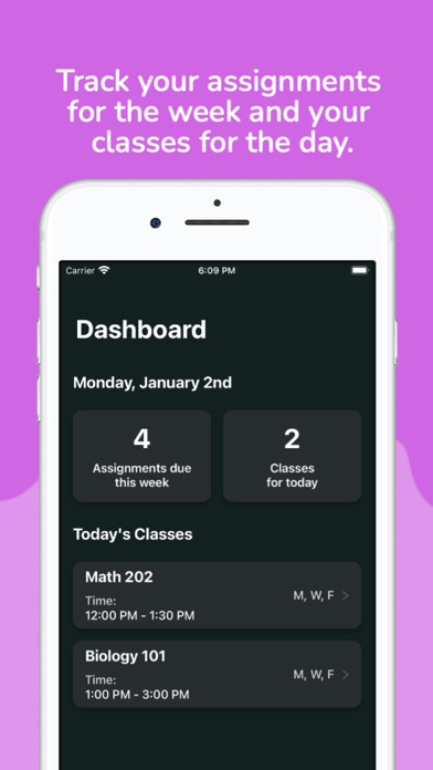 Screenshot #1 pour Pocket Student Planner