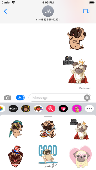 Pug Lovers Stickers Screenshot