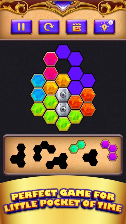 Hexa Block Puzzle Golden Touch screenshot-7