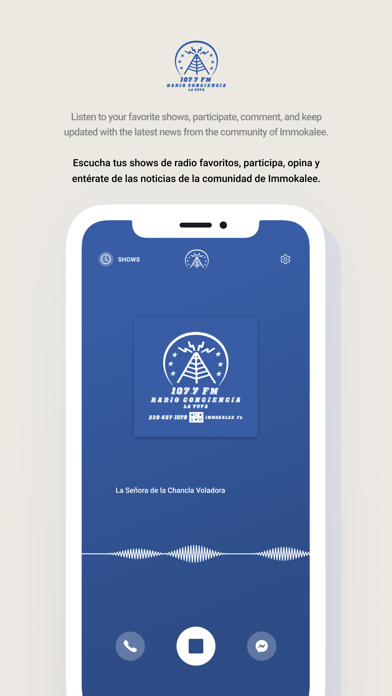 Radio Conciencia 107.7 Screenshot
