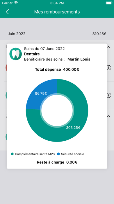 Mutuelle MPS Screenshot