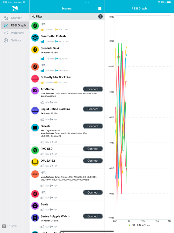 Screenshot #6 pour nRF Connect for Mobile